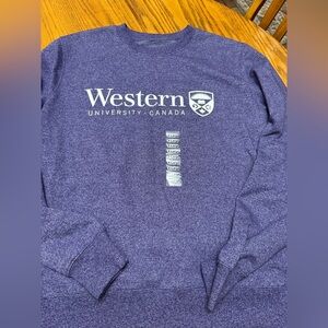 Western University Canada Purple Sweatshirt ladies Xlarge